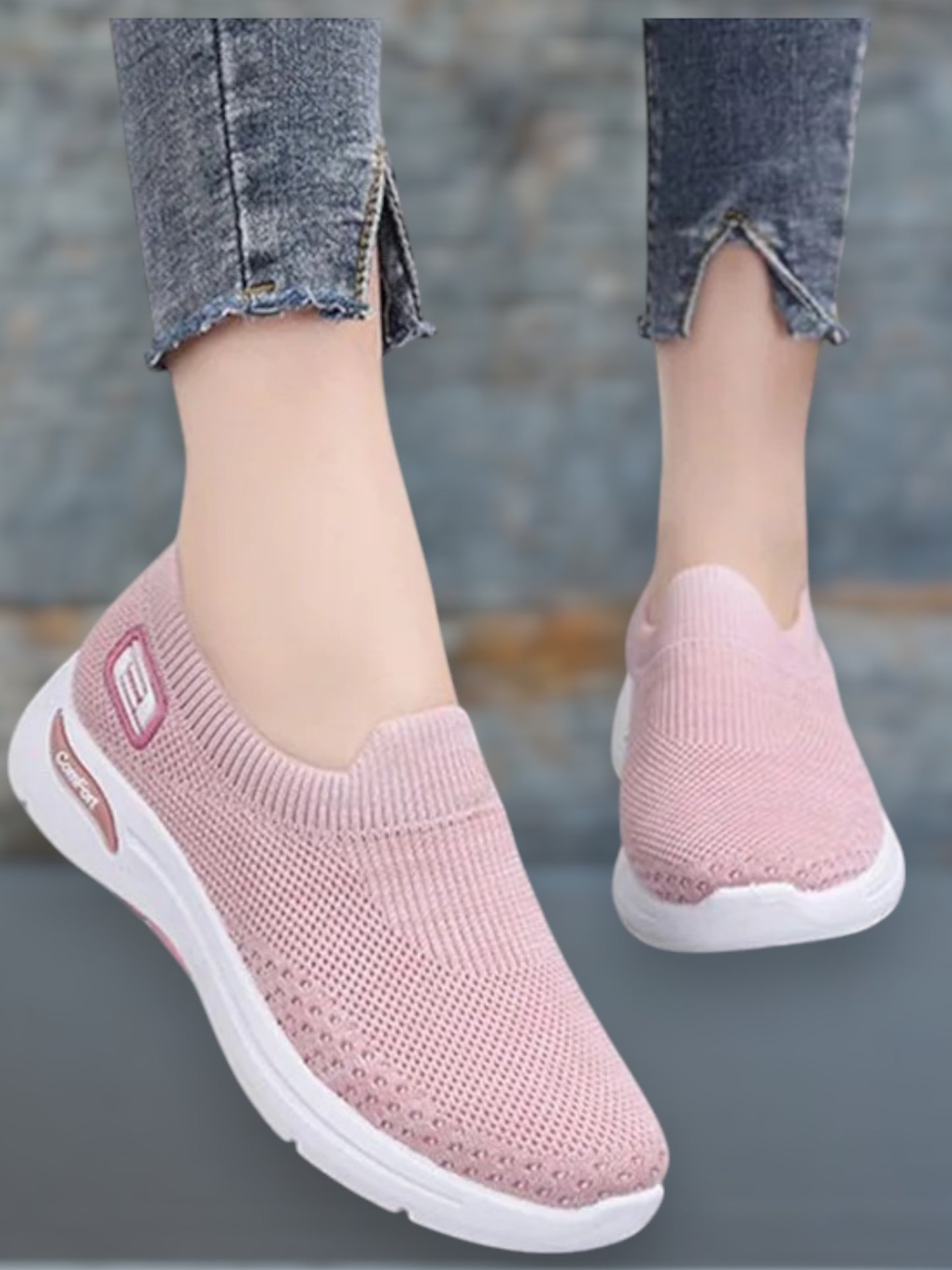Famke | Sneaker Damen mit Kissenkomfort, Atmungsaktiv und Wetterfest für breite Füße