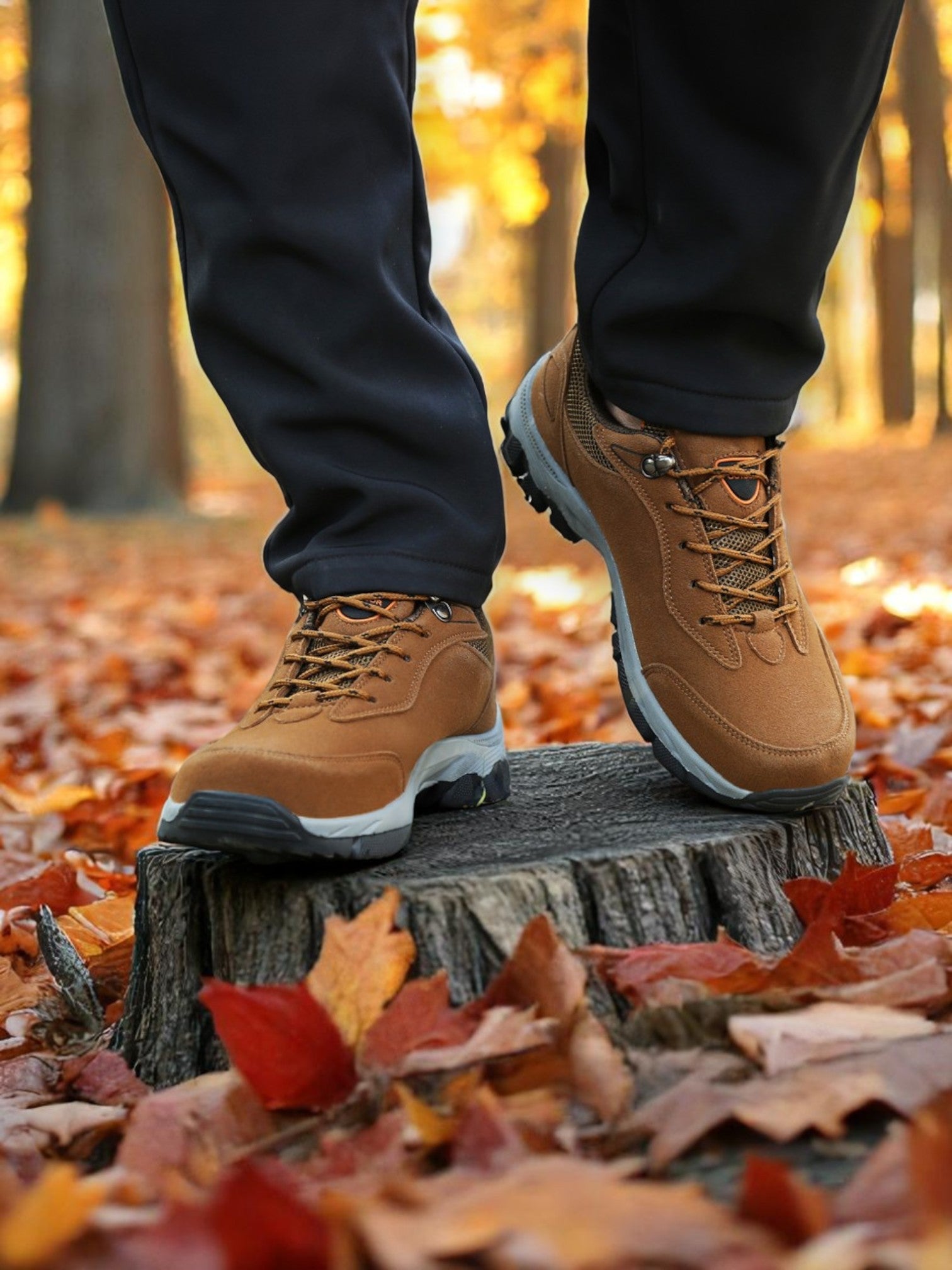 Fedde | Ergonomische Wanderschuhe für Damen und Herren aus robustem Leder mit breiter Zehenbox und rutschfester Sohle