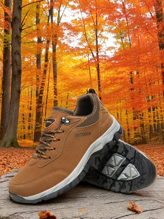 Fedde | Ergonomische Wanderschuhe für Damen und Herren aus robustem Leder mit breiter Zehenbox und rutschfester Sohle