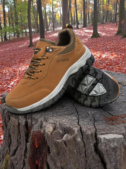 Fedde | Ergonomische Wanderschuhe für Damen und Herren aus robustem Leder mit breiter Zehenbox und rutschfester Sohle