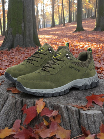 Fedde | Ergonomische Wanderschuhe für Damen und Herren aus robustem Leder mit breiter Zehenbox und rutschfester Sohle