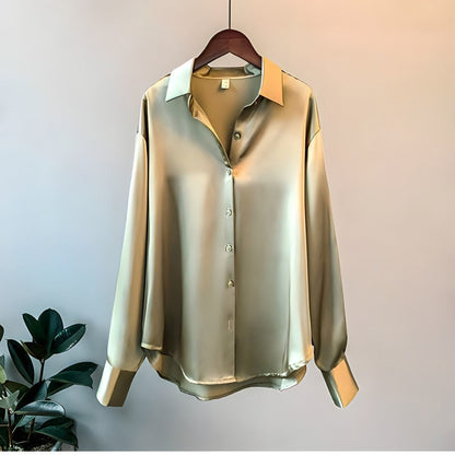 Bluse Damen | Langarm mit Umlegekragen 2