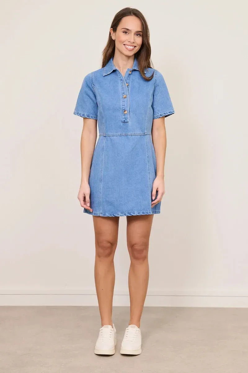 Figurbetontes Jeanskleid 4