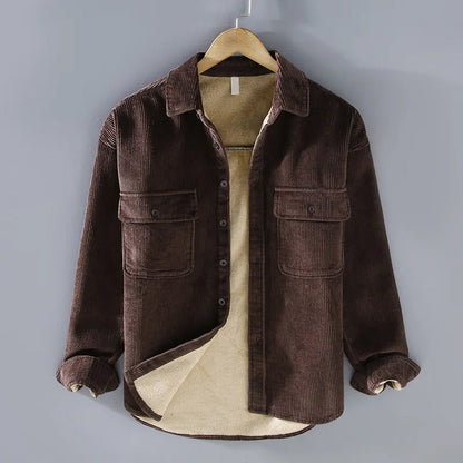 Fleecejacke für Damen und Herren | Hüftlanger Cord