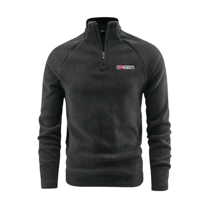 Fleecejacke für Herren, Thermojacke, halber Reißverschluss | Winterbekleidung