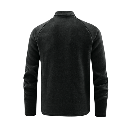 Fleecejacke für Herren, Thermojacke, halber Reißverschluss | Winterbekleidung