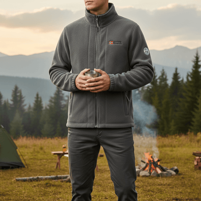 Fleecejacke für Herren | Wärmend, atmungsaktiv | Normale Passform