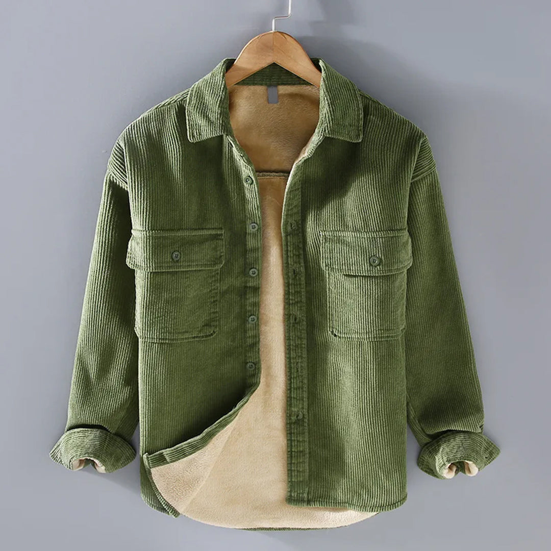Fleecejacke für Damen und Herren | Hüftlanger Cord
