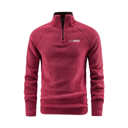 Fleecejacke für Herren, Thermojacke, halber Reißverschluss | Winterbekleidung