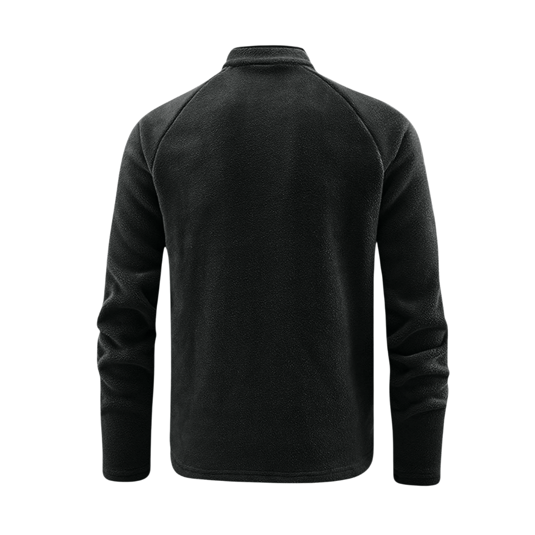 Fleecejacke für Herren, Thermojacke, halber Reißverschluss | Winterbekleidung