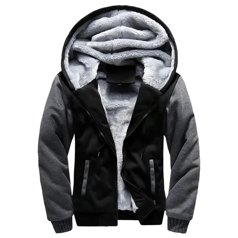 Fleecejacke für Herren | Kapuze, Winter
