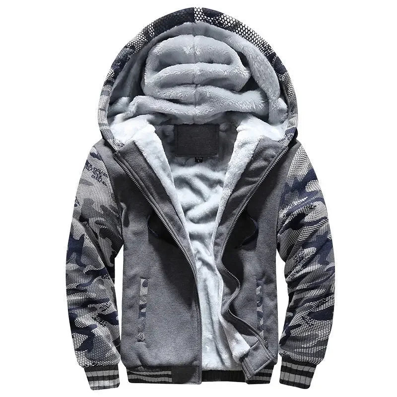 Fleecejacke für Herren | Kapuze, Winter