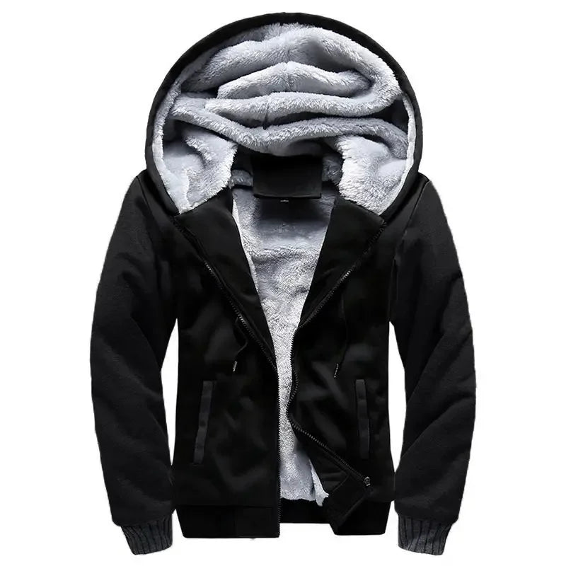 Fleecejacke für Herren | Kapuze, Winter