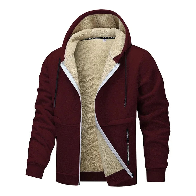 Fleecejacke für Herren | Lockere Passform, lässiger Stil | Winter