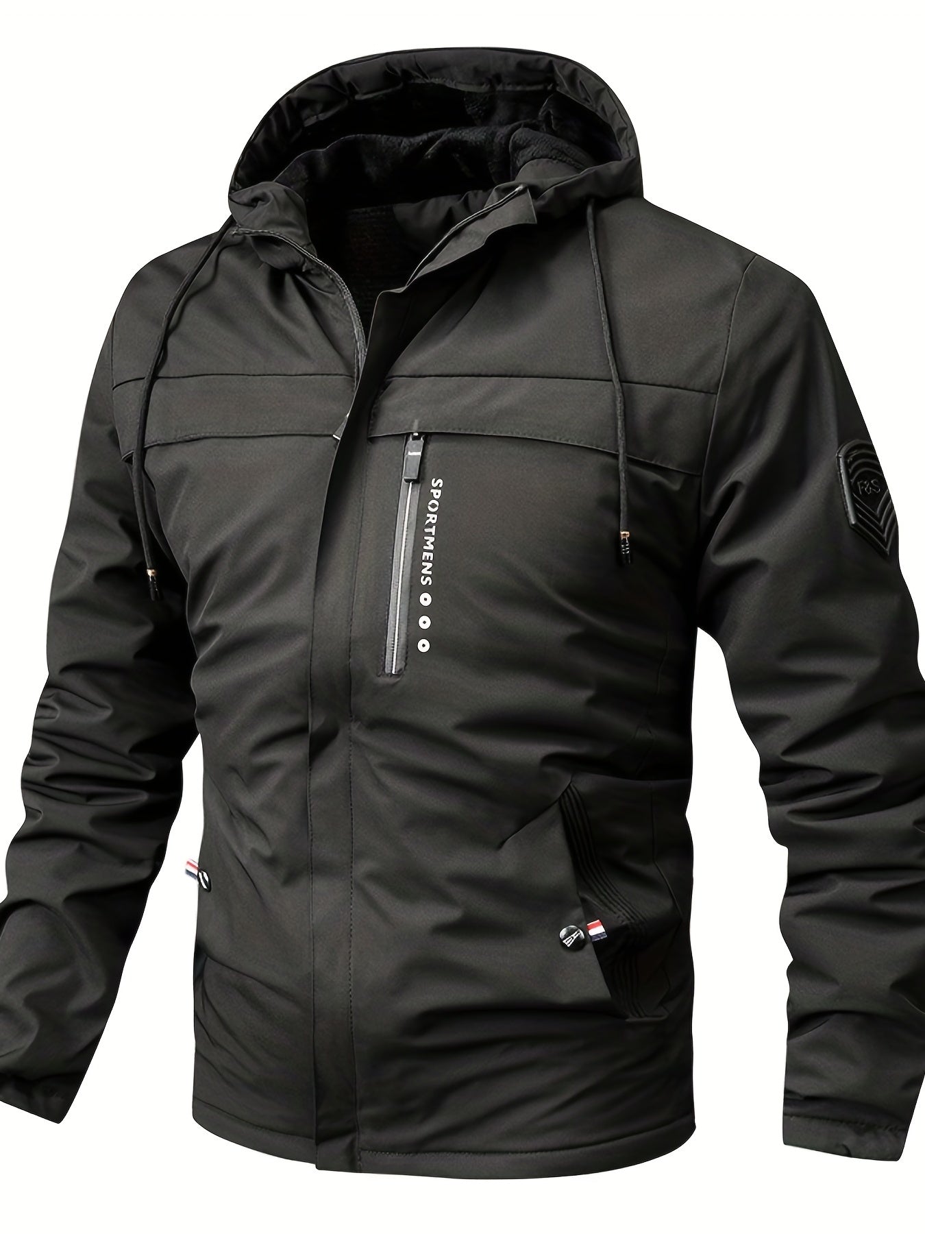 Fleecejacke für Herren | Mit Kapuze | Normale Passform | Winter