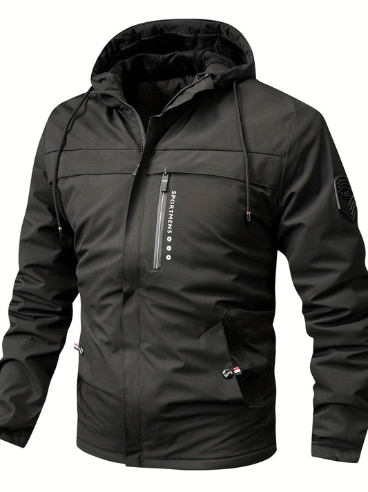 Fleecejacke für Herren | Mit Kapuze | Normale Passform | Winter