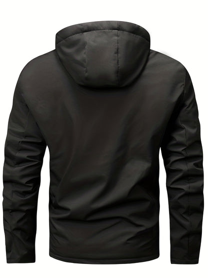 Fleecejacke für Herren | Mit Kapuze | Normale Passform | Winter