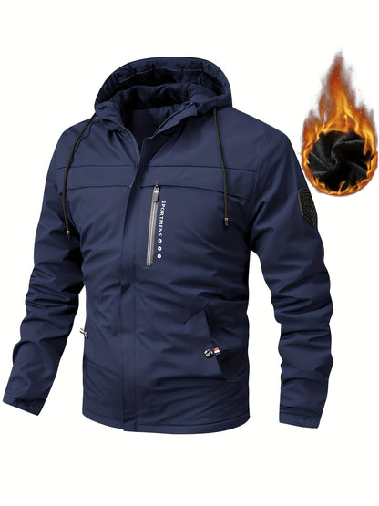 Fleecejacke für Herren | Mit Kapuze | Normale Passform | Winter