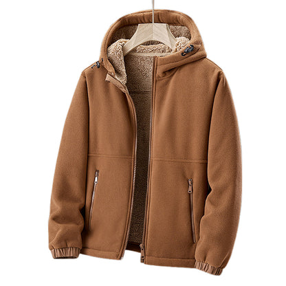 Fleecejacke für Herren | Mit Kapuze, leicht | Winter
