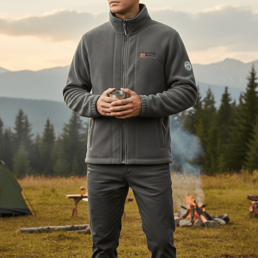 Fleecejacke für Herren | Wärmend, atmungsaktiv | Normale Passform