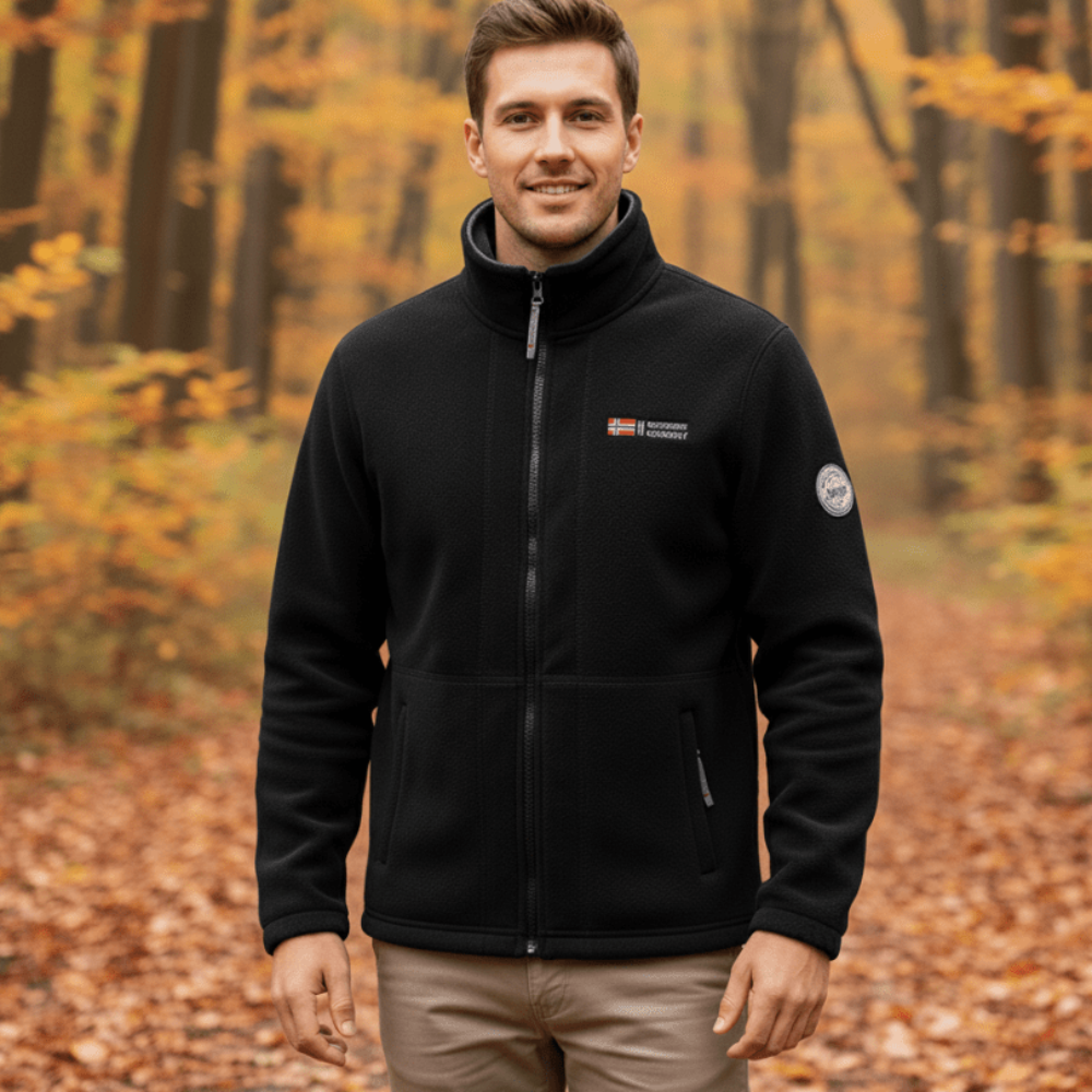 Fleecejacke für Herren | Wärmend, atmungsaktiv | Normale Passform