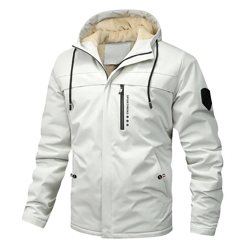 Fleecejacke mit Kapuze für Herren | Normale Passform