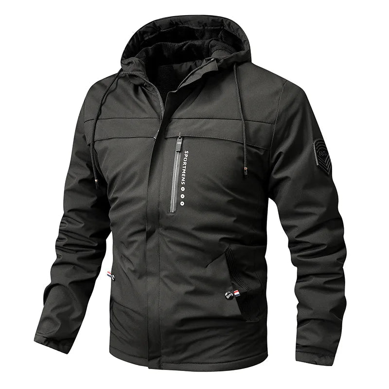 Fleecejacke mit Kapuze für Herren | Normale Passform