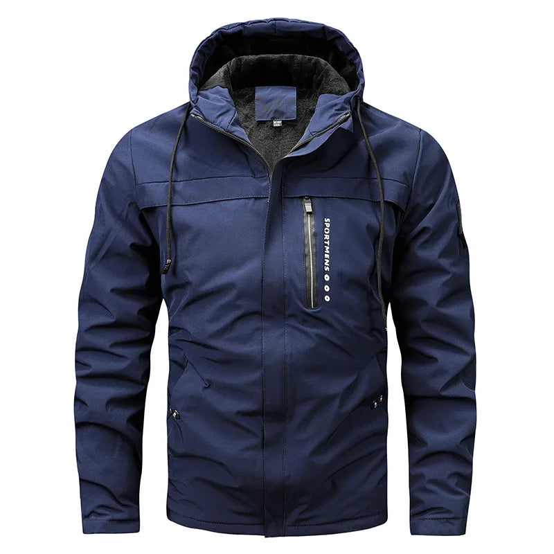 Fleecejacke mit Kapuze für Herren | Normale Passform