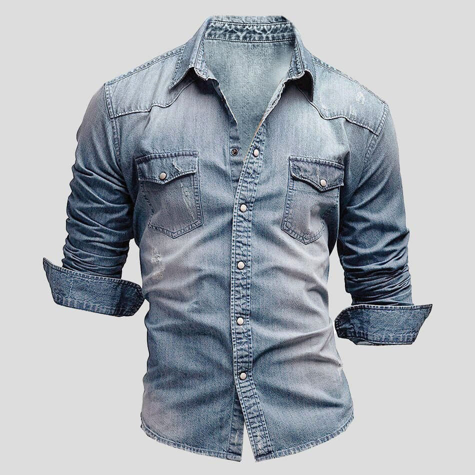 Jeanshemd Herren | Vintage Used-Look 1