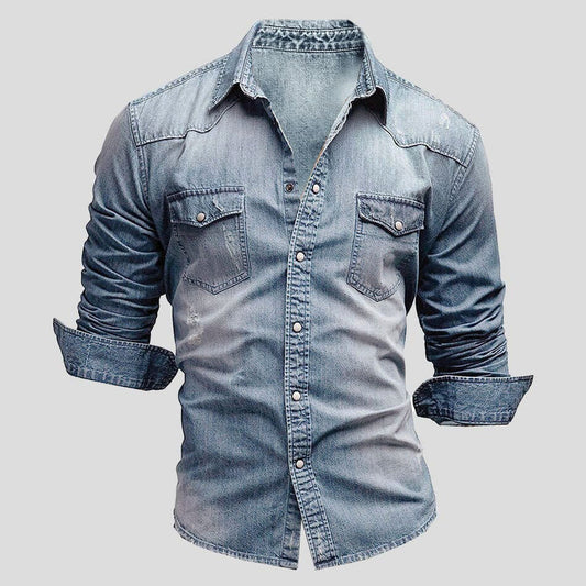 Jeanshemd Herren | Vintage Used-Look 1