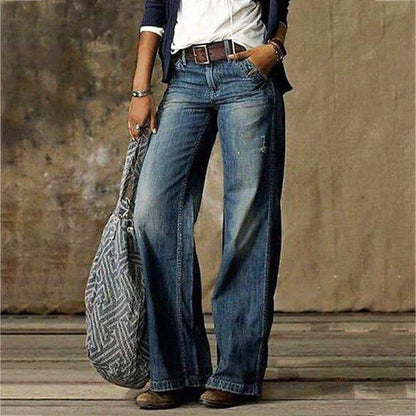 Jeans Damen High-Waist | Weit Ausgestelltes Bein 2