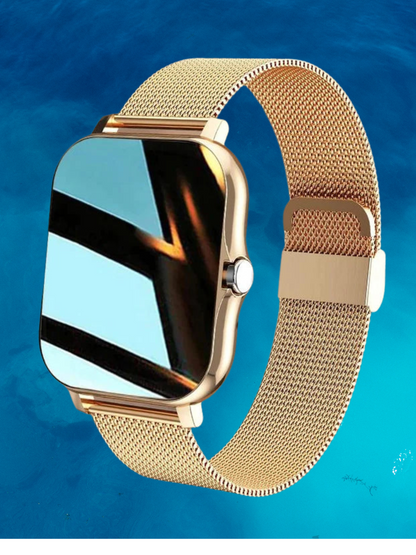 Frauen in Smartwatch mit Gesundheitsüberwachung, Fitness -Nachverfolgung