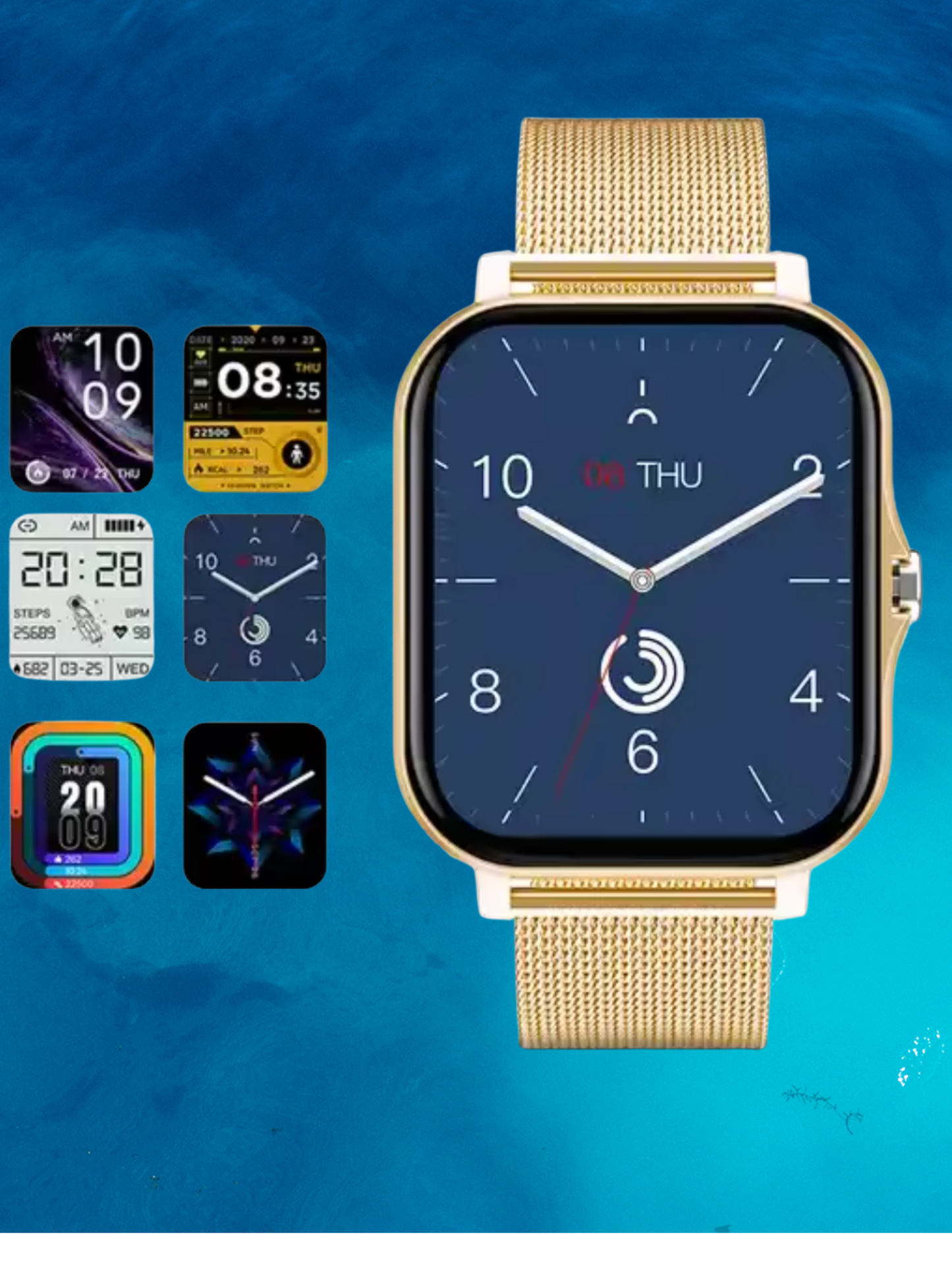 Frauen in Smartwatch mit Gesundheitsüberwachung, Fitness -Nachverfolgung