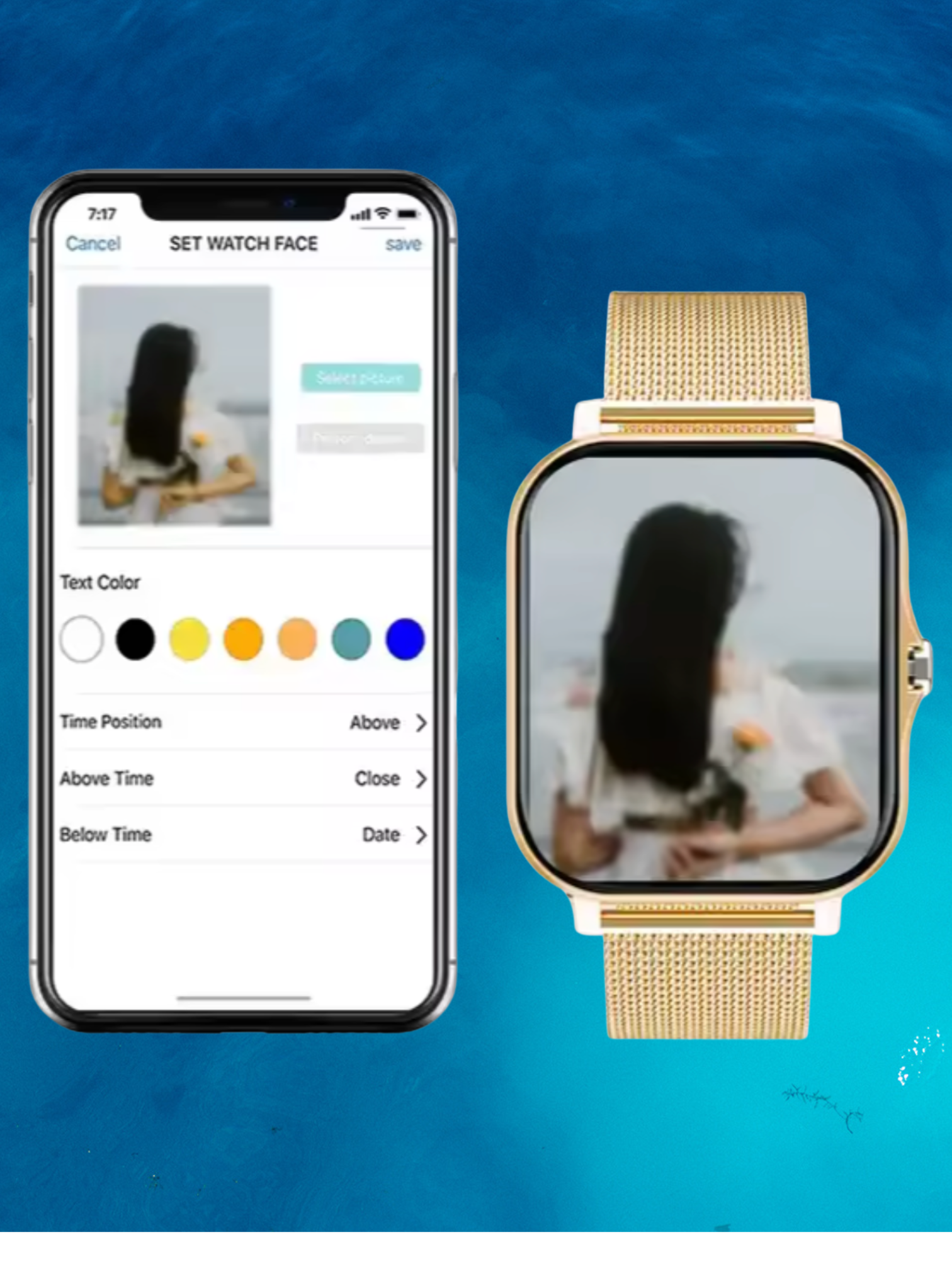 Frauen in Smartwatch mit Gesundheitsüberwachung, Fitness -Nachverfolgung