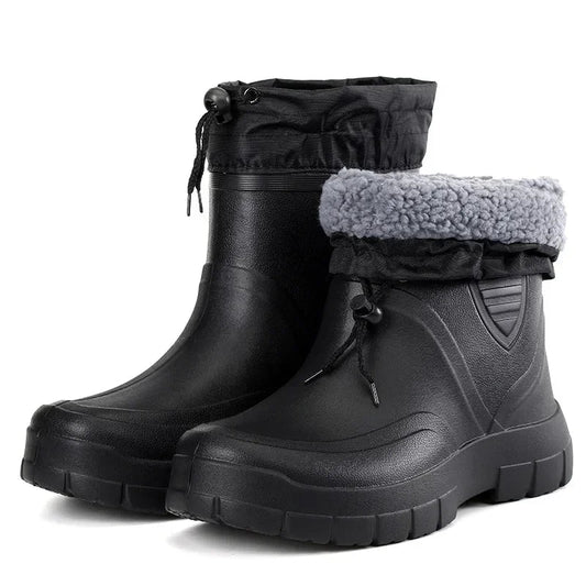 Gummistiefel | Männer Gefüttert Hohe Stiefel Winter