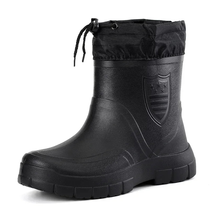 Gummistiefel | Männer Gefüttert Hohe Stiefel Winter