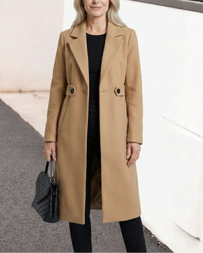 Mantel Damen | Streckender Schnitt mit Revers 1
