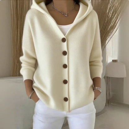 Gemütliche Damen Baumwoll-Cardigan mit langen Ärmeln 5