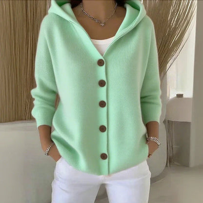 Gemütliche Damen Baumwoll-Cardigan mit langen Ärmeln 6