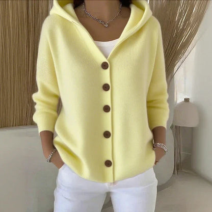 Gemütliche Damen Baumwoll-Cardigan mit langen Ärmeln 7