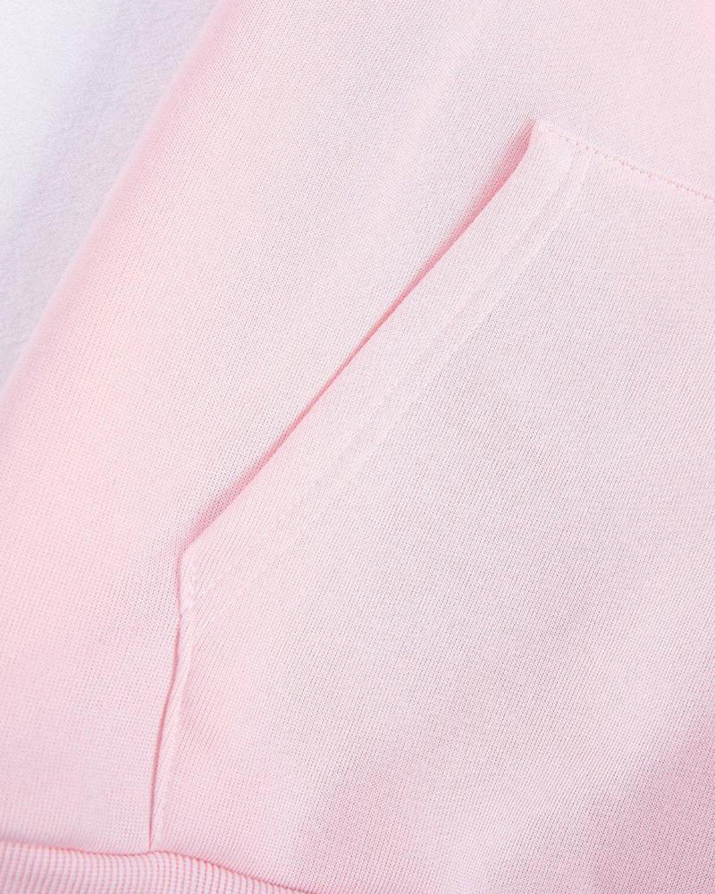 Gemütlicher rosa Hoodie mit Kängurutaschen für Damen 3