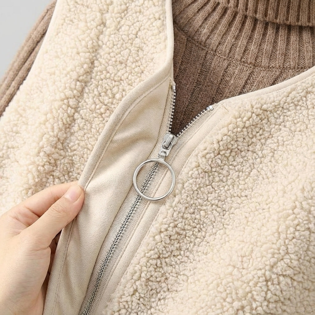 Herren Weste V-Ausschnitt Taschen Leicht Warm Ganzjährig 4