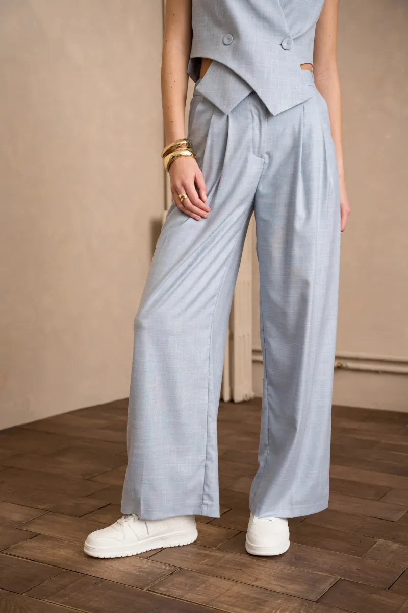 Gerade Hose Damen | Elegante Bundfaltenhose & Weite