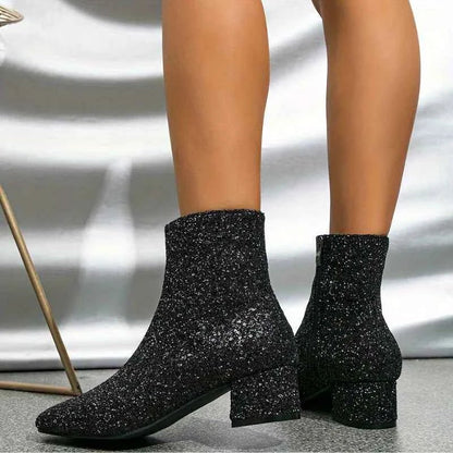 Glitzer Stiefeletten 5
