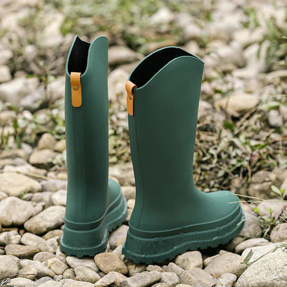 Gummistiefel für Damen | Wasserdichter hoher Schaft | Rutschfeste Sohle