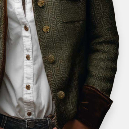 Gwendolyn | Damen Strukturierte Jacke mit Knopfdetails 1