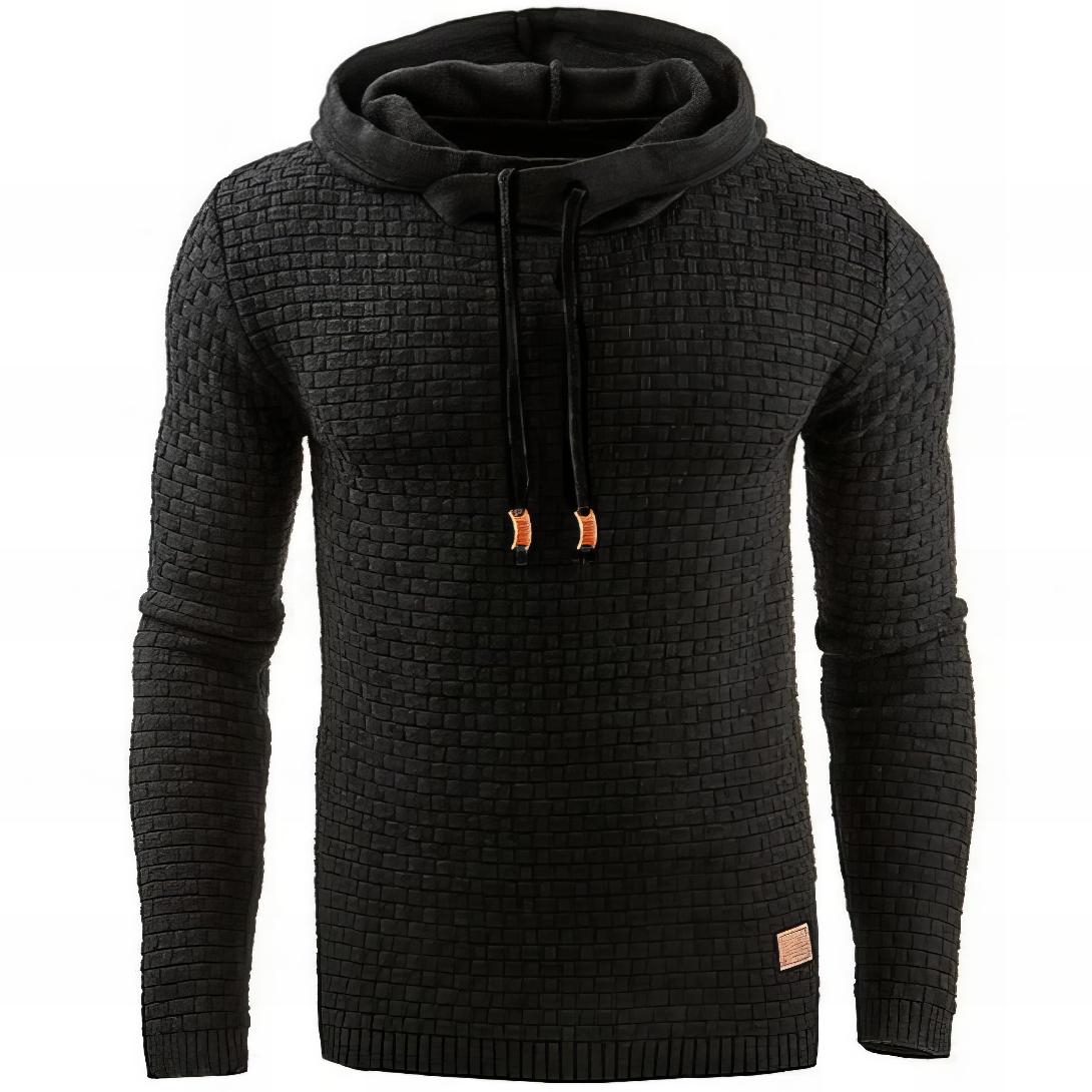 Herren Hoodie Regular Fit Kängurutasche Kordelzug Kapuze 1