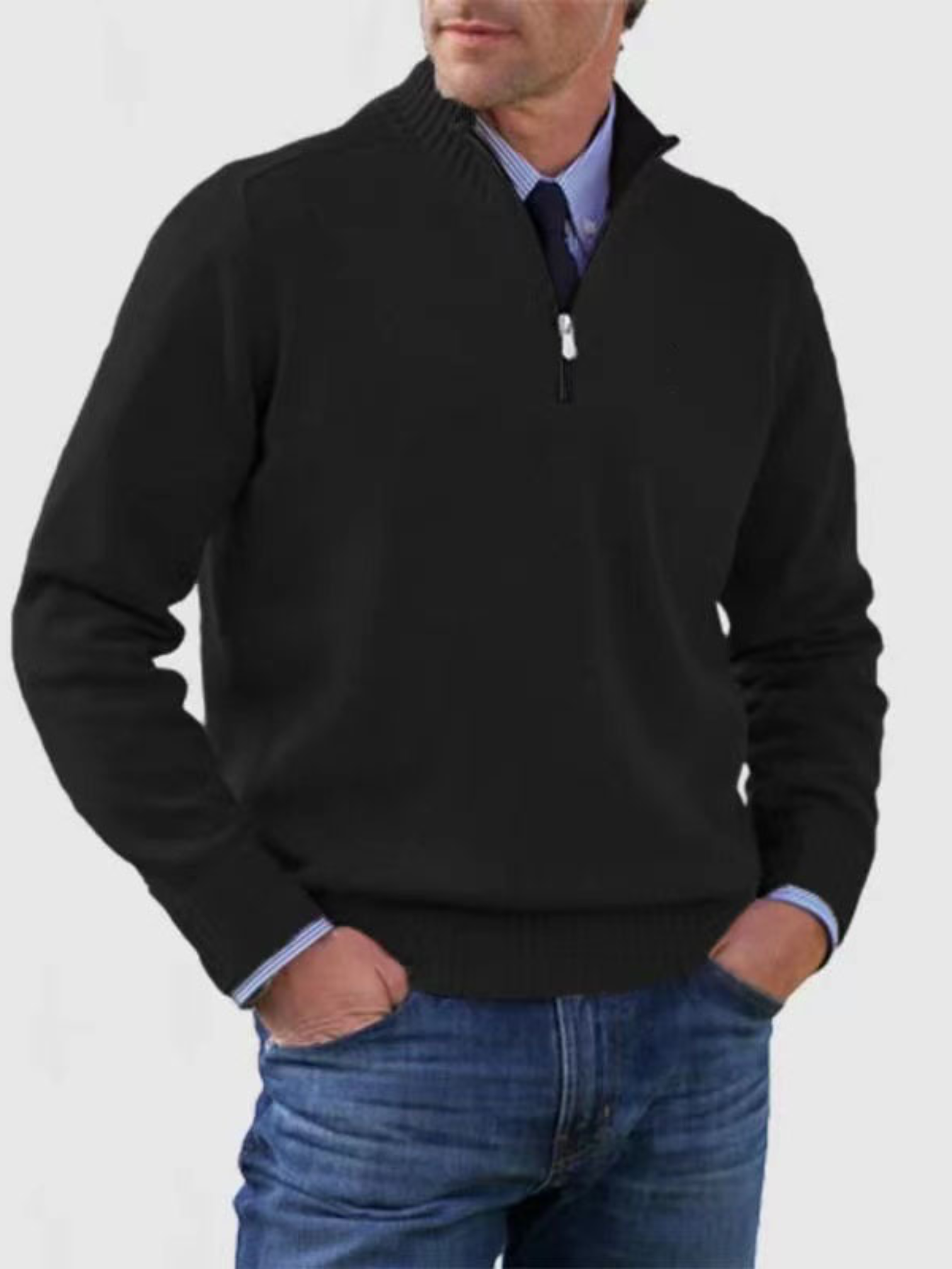 Half-Zip Pullover für Herren | Moderne Passform