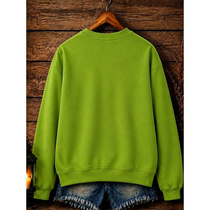 Gerdlotte | Damen Halloween Sweatshirt mit Hexen-Print - Green - Image 2