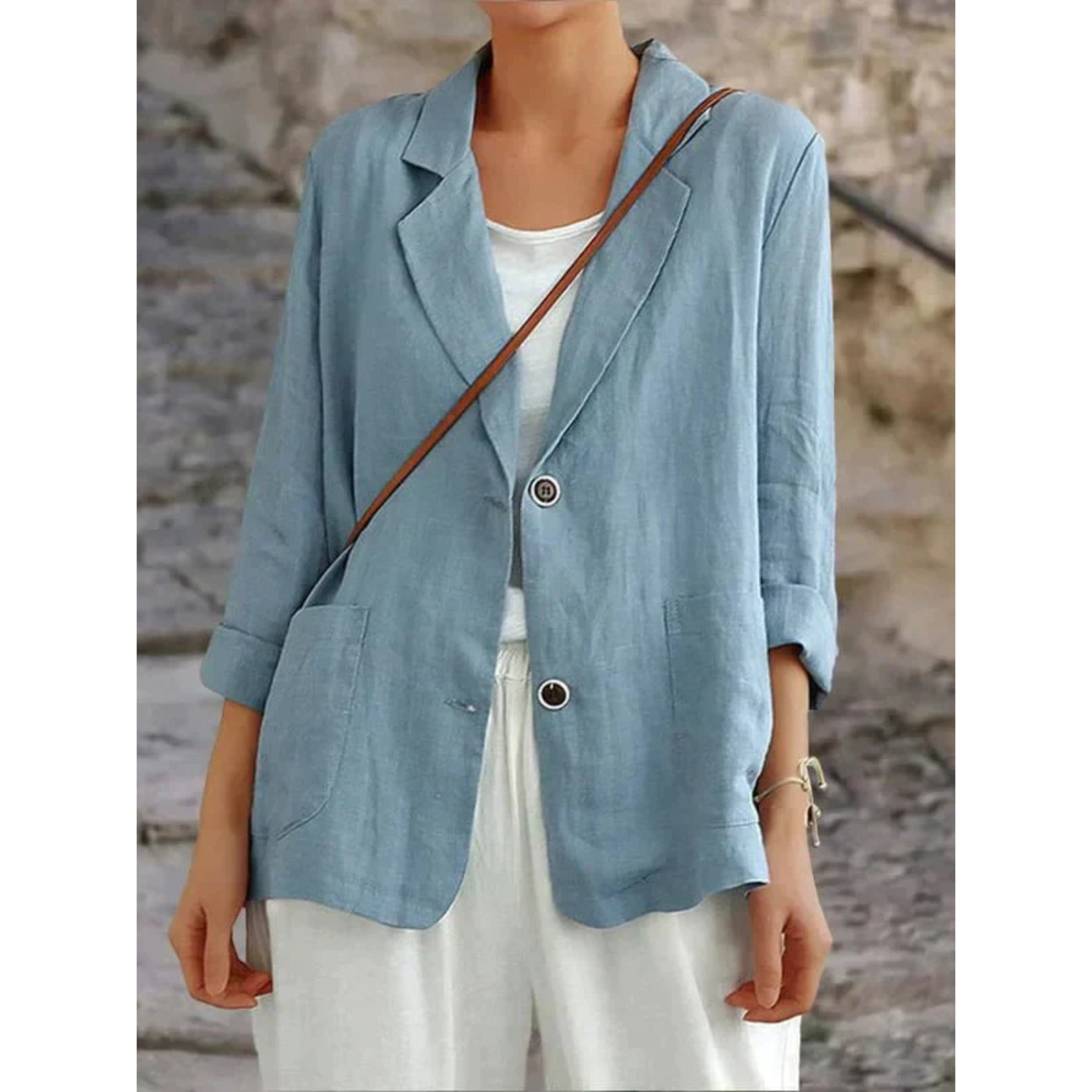 Hannah – Locker geschnittener Blazer mit Reverskragen 0